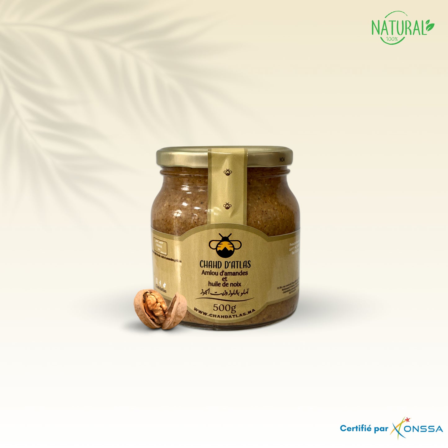 Amlou d’amandes et huile de noix (verre)