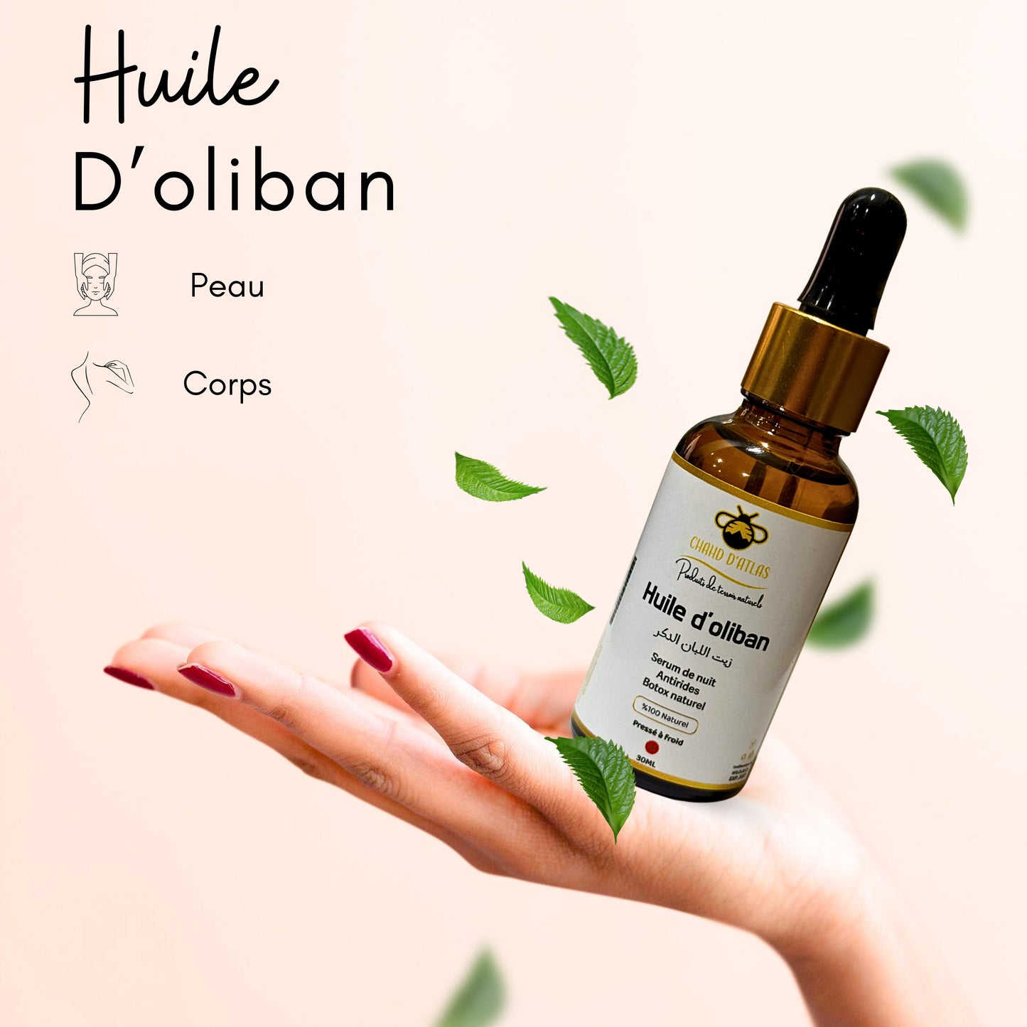 Huile d’oliban cosmétique